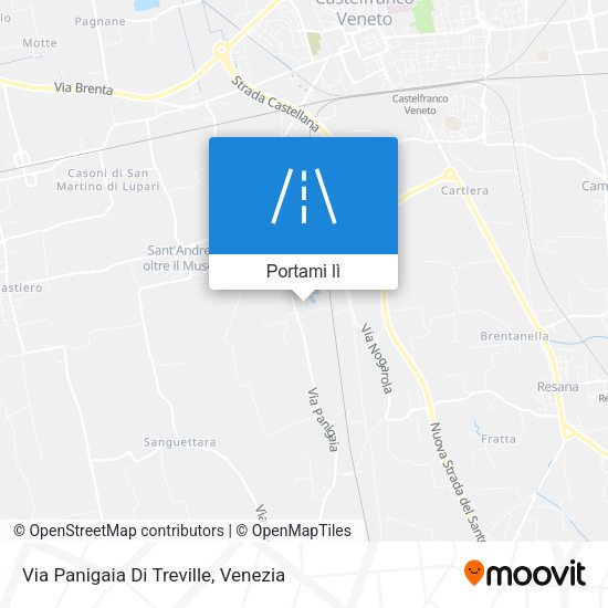 Mappa Via Panigaia Di Treville