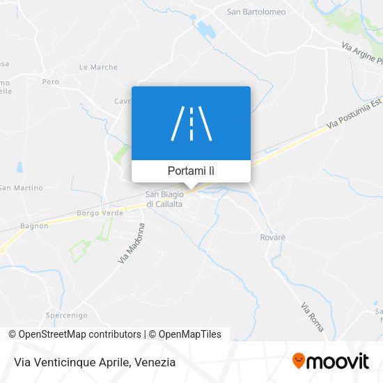 Mappa Via Venticinque Aprile