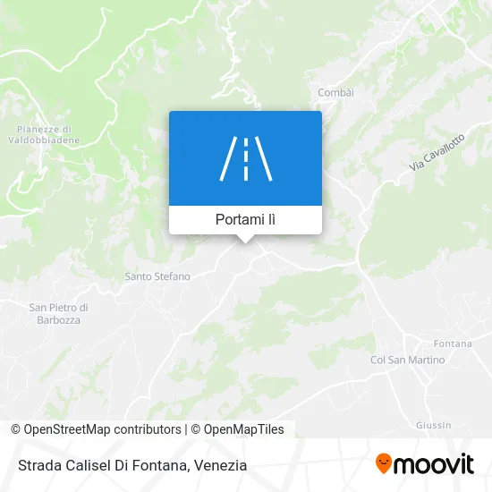 Mappa Strada Calisel Di Fontana