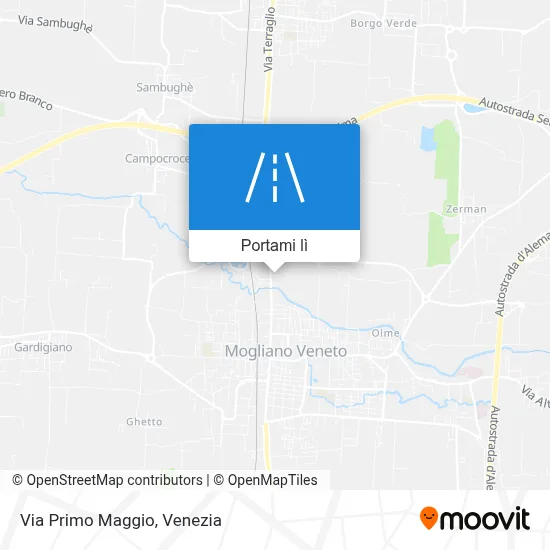 Mappa Via Primo Maggio