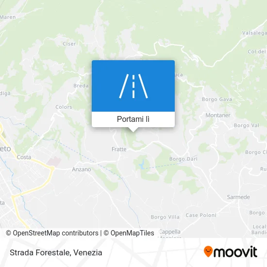 Mappa Strada Forestale