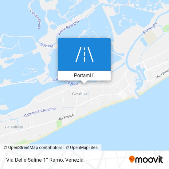 Mappa Via Delle Saline 1° Ramo