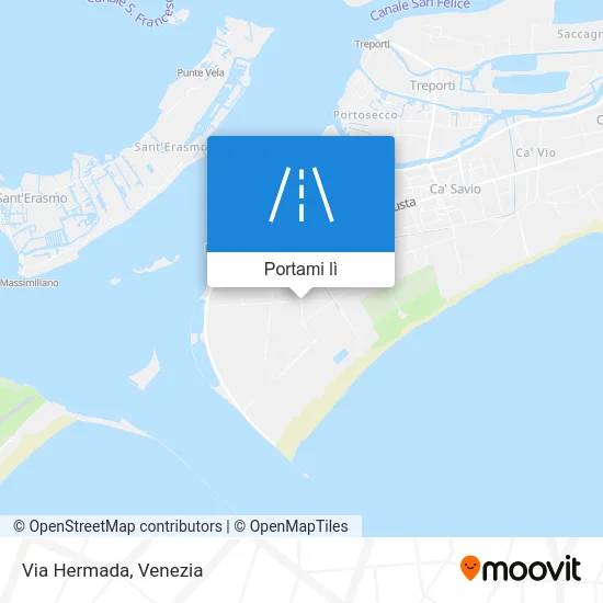 Mappa Via Hermada