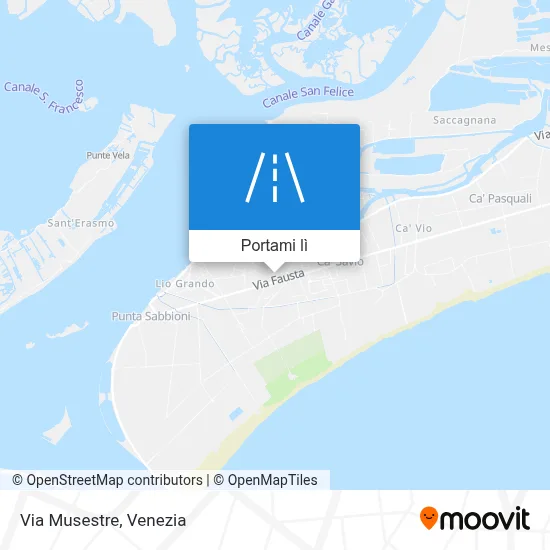 Mappa Via Musestre
