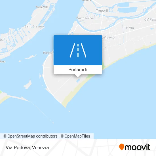 Mappa Via Podova
