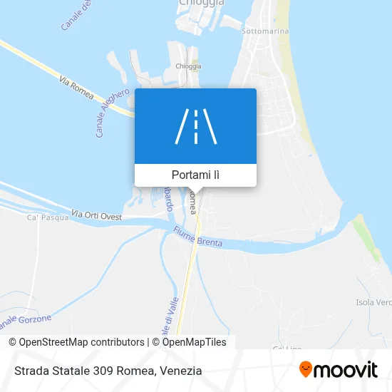 Mappa Strada Statale 309 Romea