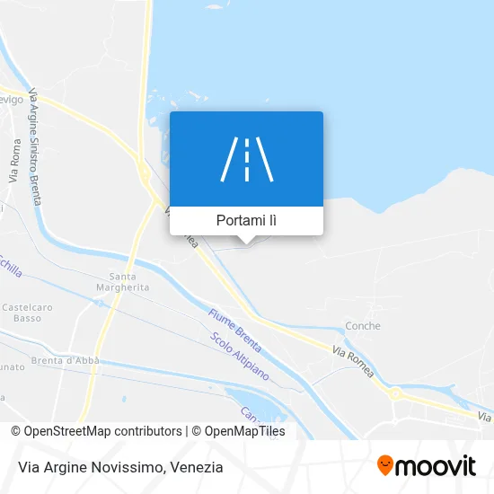 Mappa Via Argine Novissimo