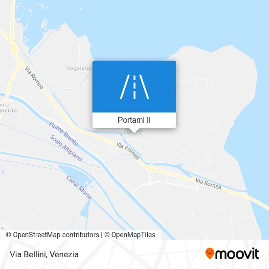 Mappa Via Bellini
