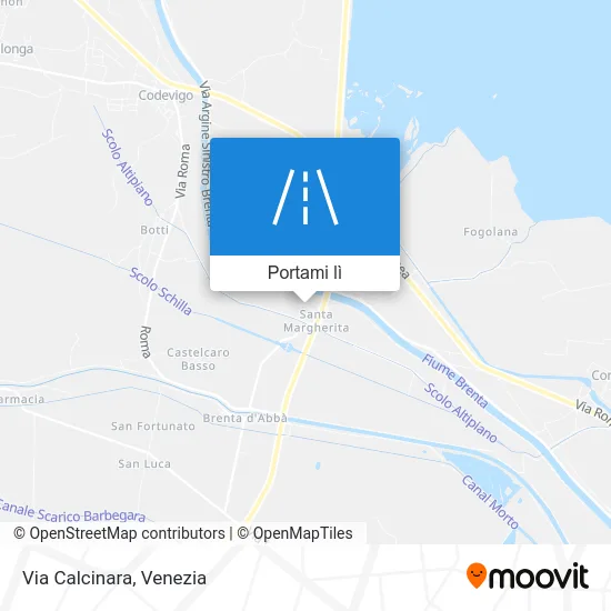 Mappa Via Calcinara