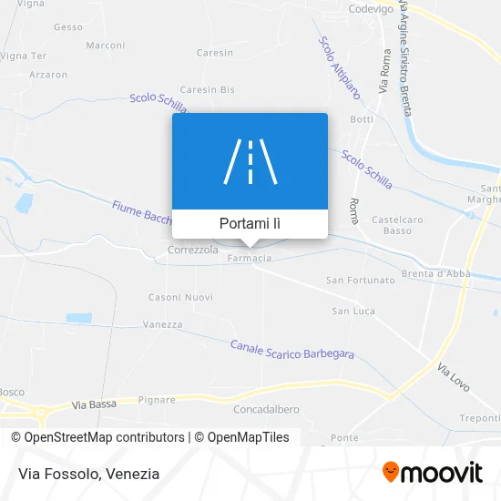Mappa Via Fossolo