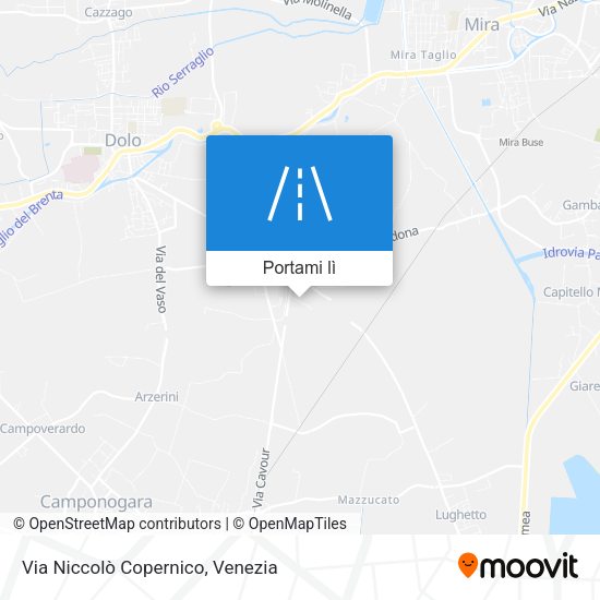 Mappa Via Niccolò Copernico