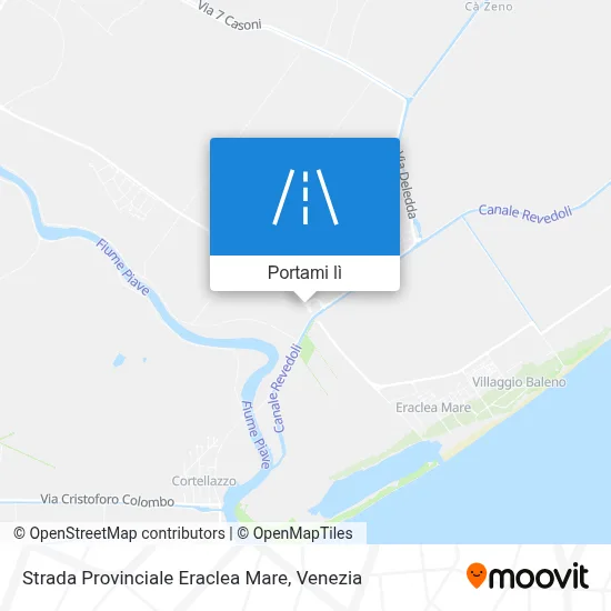 Mappa Strada Provinciale Eraclea Mare