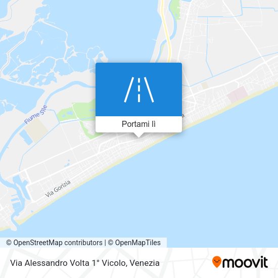 Mappa Via Alessandro Volta 1° Vicolo