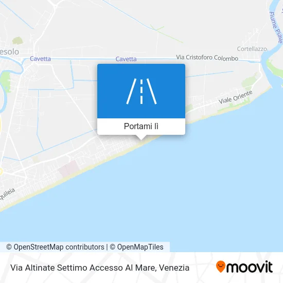 Mappa Via Altinate Settimo Accesso Al Mare