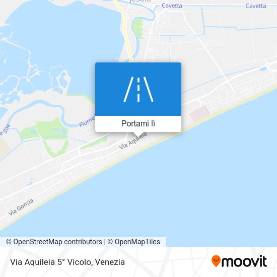 Mappa Via Aquileia 5° Vicolo