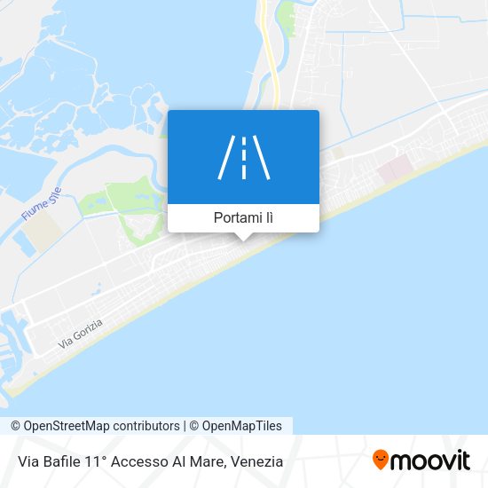 Mappa Via Bafile 11° Accesso Al Mare