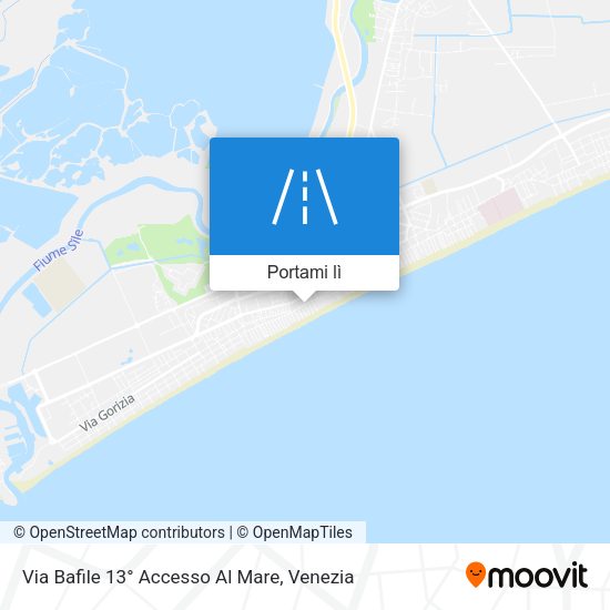 Mappa Via Bafile 13° Accesso Al Mare