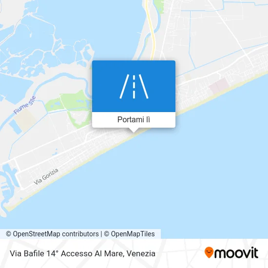 Mappa Via Bafile 14° Accesso Al Mare