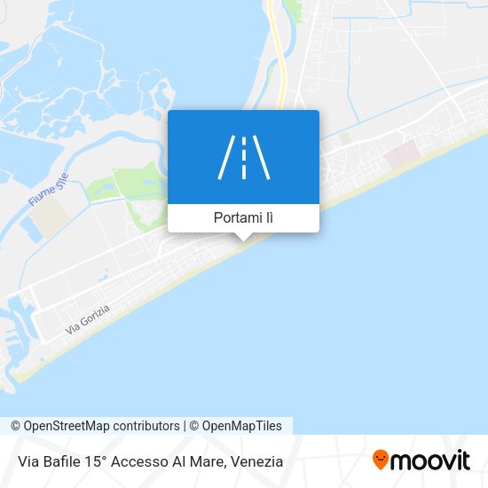 Mappa Via Bafile 15° Accesso Al Mare