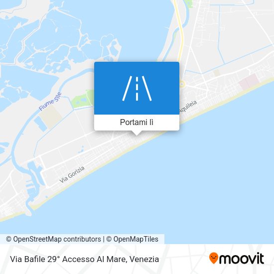 Mappa Via Bafile 29° Accesso Al Mare