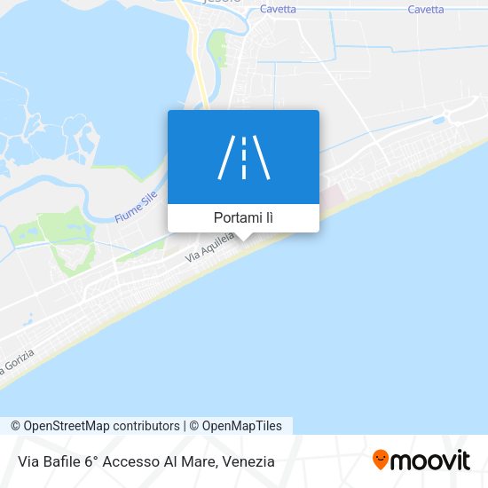 Mappa Via Bafile 6° Accesso Al Mare