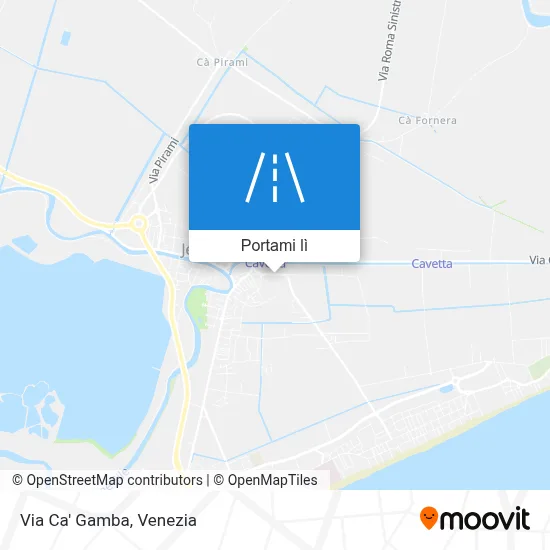 Mappa Via Ca' Gamba