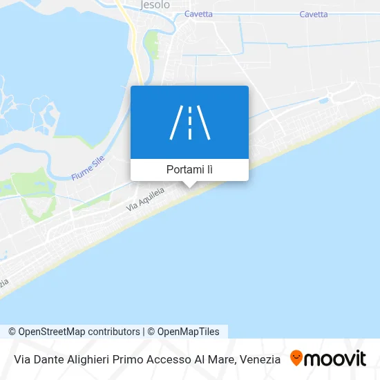 Mappa Via Dante Alighieri Primo Accesso Al Mare