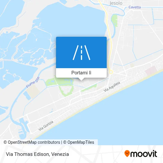 Mappa Via Thomas Edison