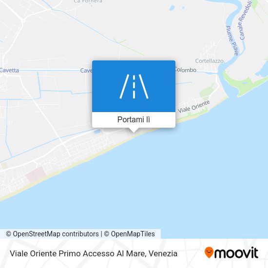 Mappa Viale Oriente Primo Accesso Al Mare