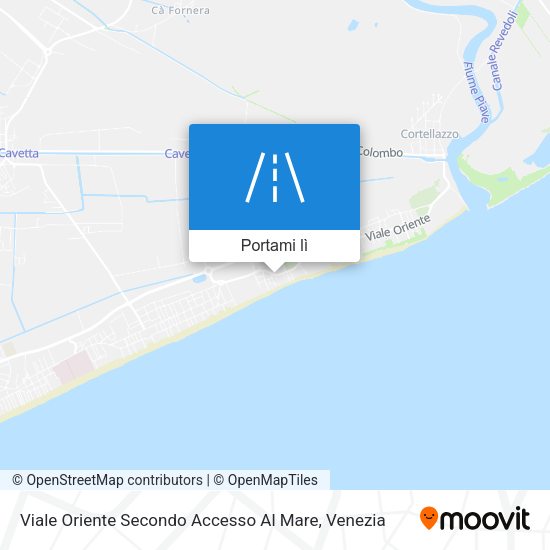 Mappa Viale Oriente Secondo Accesso Al Mare
