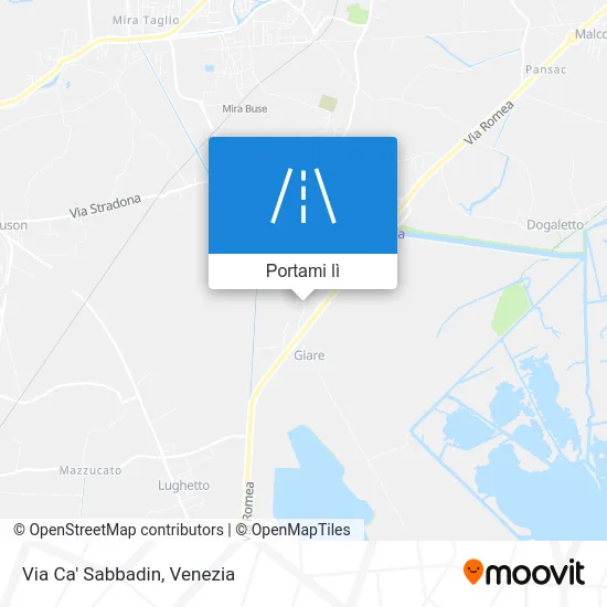 Mappa Via Ca' Sabbadin