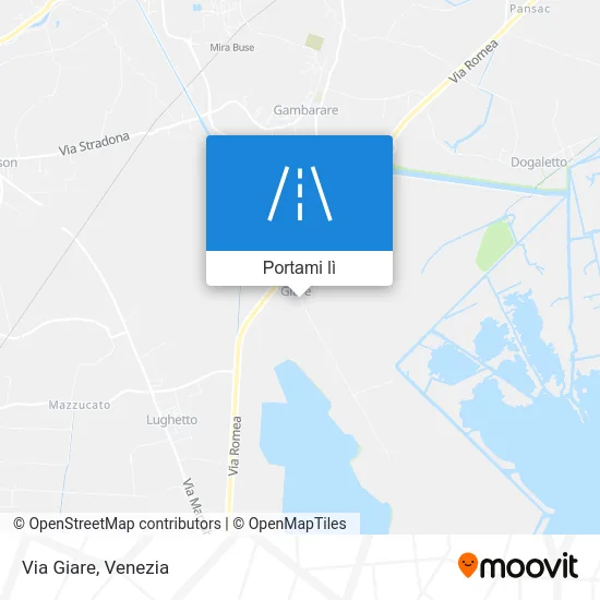 Mappa Via Giare