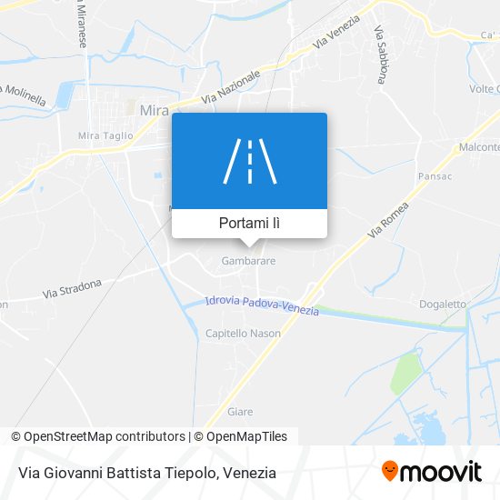 Mappa Via Giovanni Battista Tiepolo