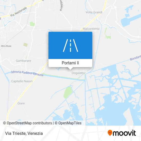 Mappa Via Trieste
