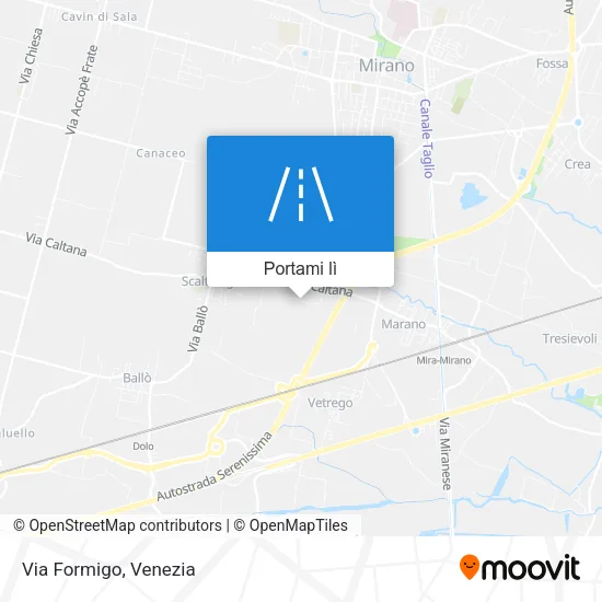 Mappa Via Formigo