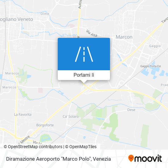 Mappa Diramazione Aeroporto "Marco Polo"