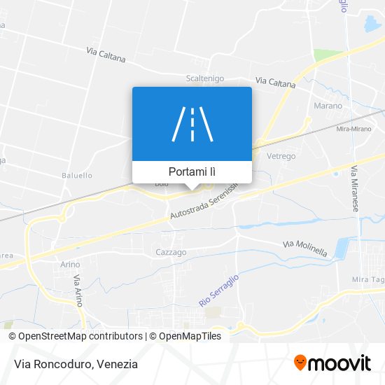 Mappa Via Roncoduro