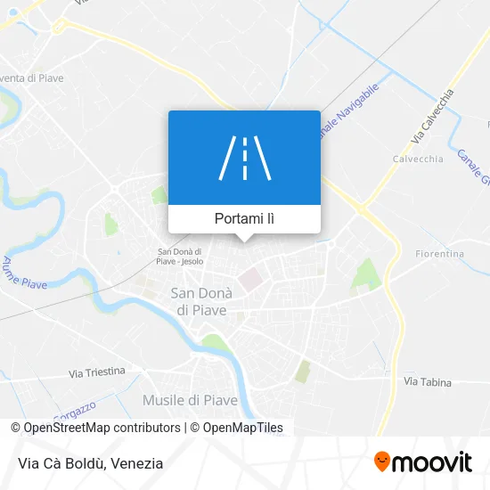 Mappa Via Cà Boldù