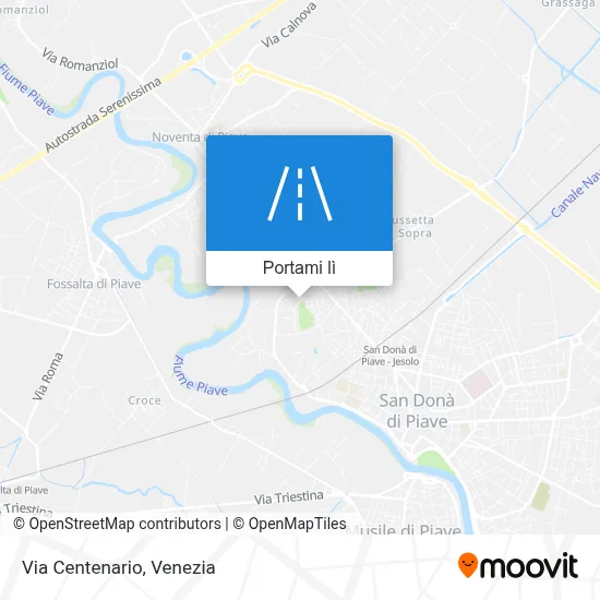 Mappa Via Centenario