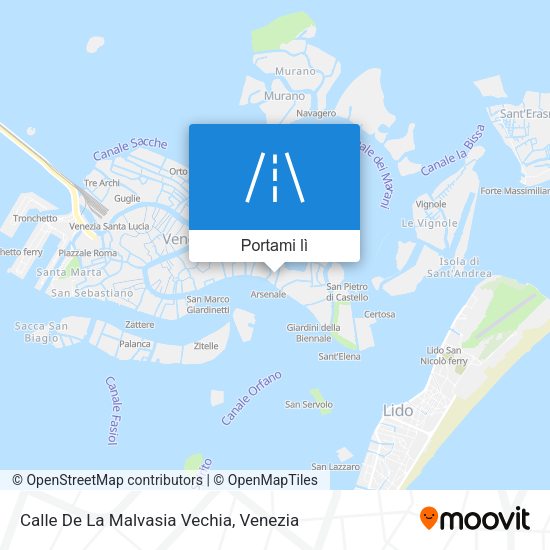 Mappa Calle De La Malvasia Vechia