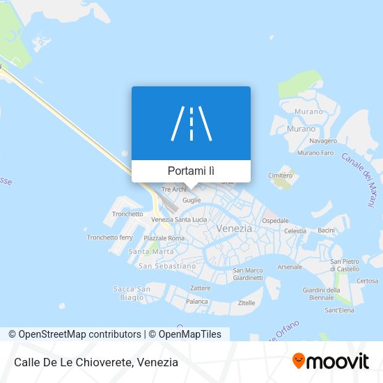 Mappa Calle De Le Chioverete