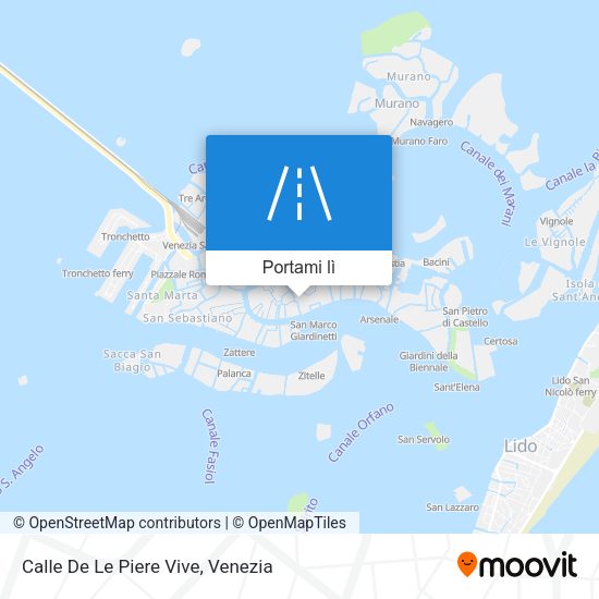 Mappa Calle De Le Piere Vive