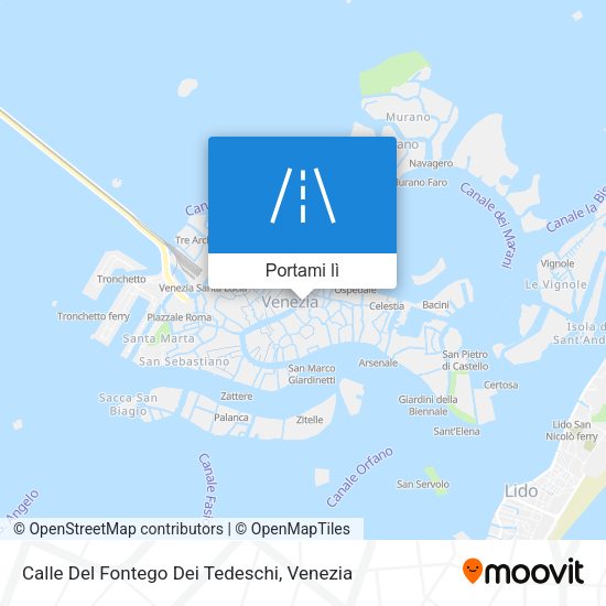 Mappa Calle Del Fontego Dei Tedeschi