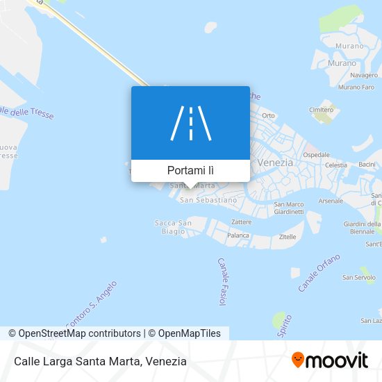 Mappa Calle Larga Santa Marta