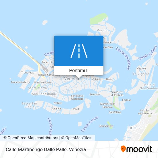 Mappa Calle Martinengo Dalle Palle