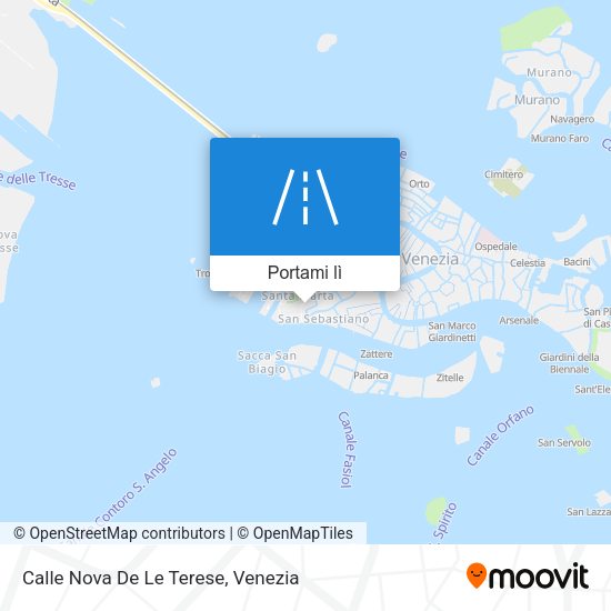 Mappa Calle Nova De Le Terese