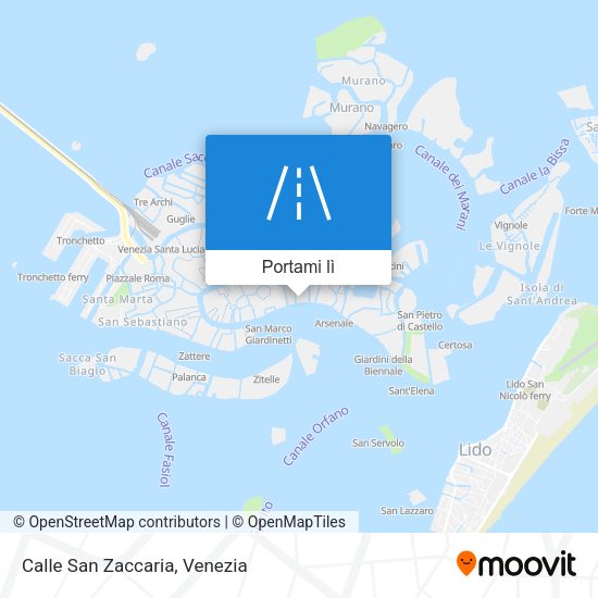 Mappa Calle San Zaccaria