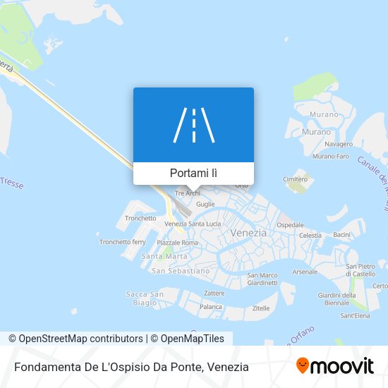 Mappa Fondamenta De L'Ospisio Da Ponte