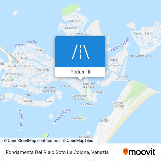 Mappa Fondamenta Del Rielo Soto Le Colone