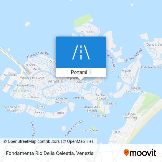 Mappa Fondamenta Rio Della Celestia